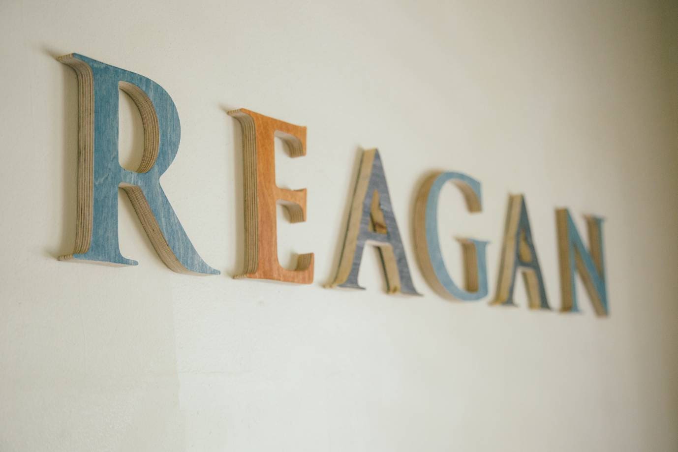 Wood Wall Letters Decor Kids Room Decoration Name
