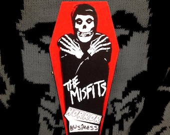 Misfits Blood Spatter Coffin Box - biżuteria, dym, stash, crimson ghost, punk, danzig 138 samhain