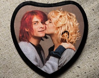 Kurt Cobain Courtney Love Wall Plaque : heart Nirvana hole grunge nevermind live through this