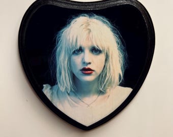 Courtney Love - wall hanging - wood plaque - Hole nirvana grunge 90s alternative grrl kinderwhore