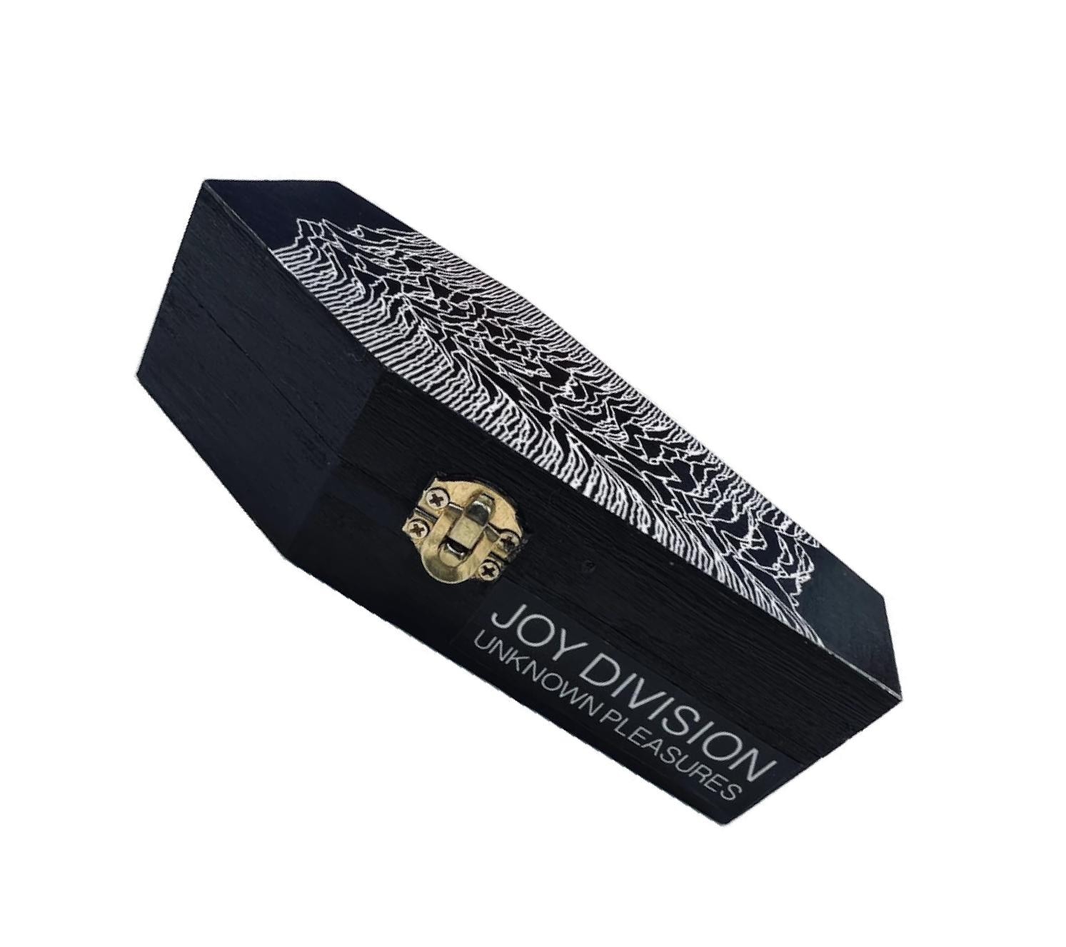 Joy Division Unknown Pleasures Coffin Box – Goth Bat Cave Stash