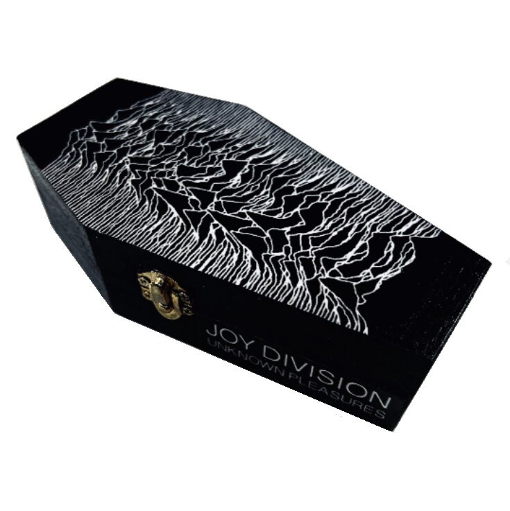 Joy Division Unknown Pleasures Coffin Box – Goth Bat Cave Stash