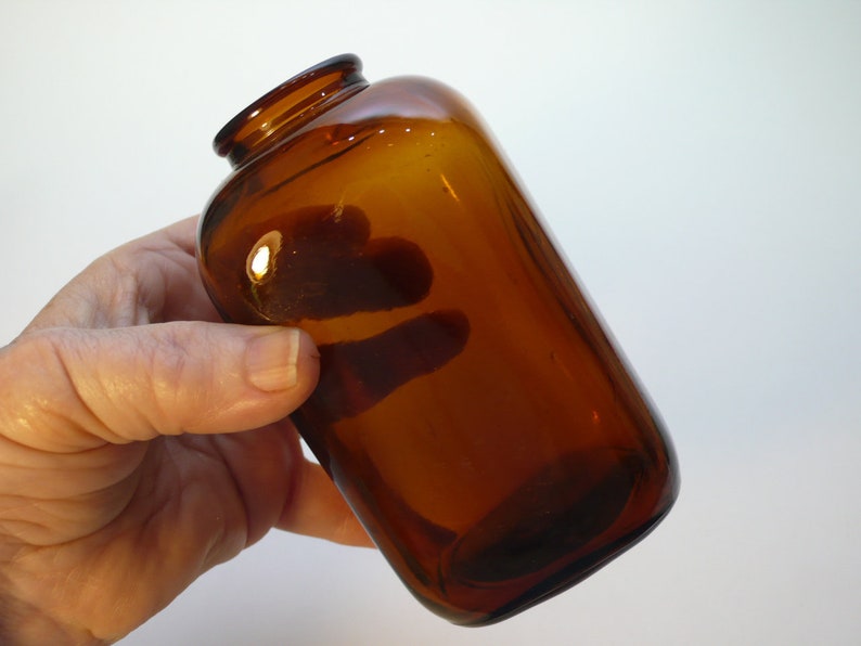 GARRETT SNUFF BOTTLE Amber Glass Etsy