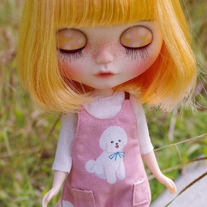 Blythe - Doggy Romper/Jumpsuit/Overalls - Pink