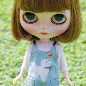 Blythe - Doggy Romper/Jumpsuit/Overalls - Blue