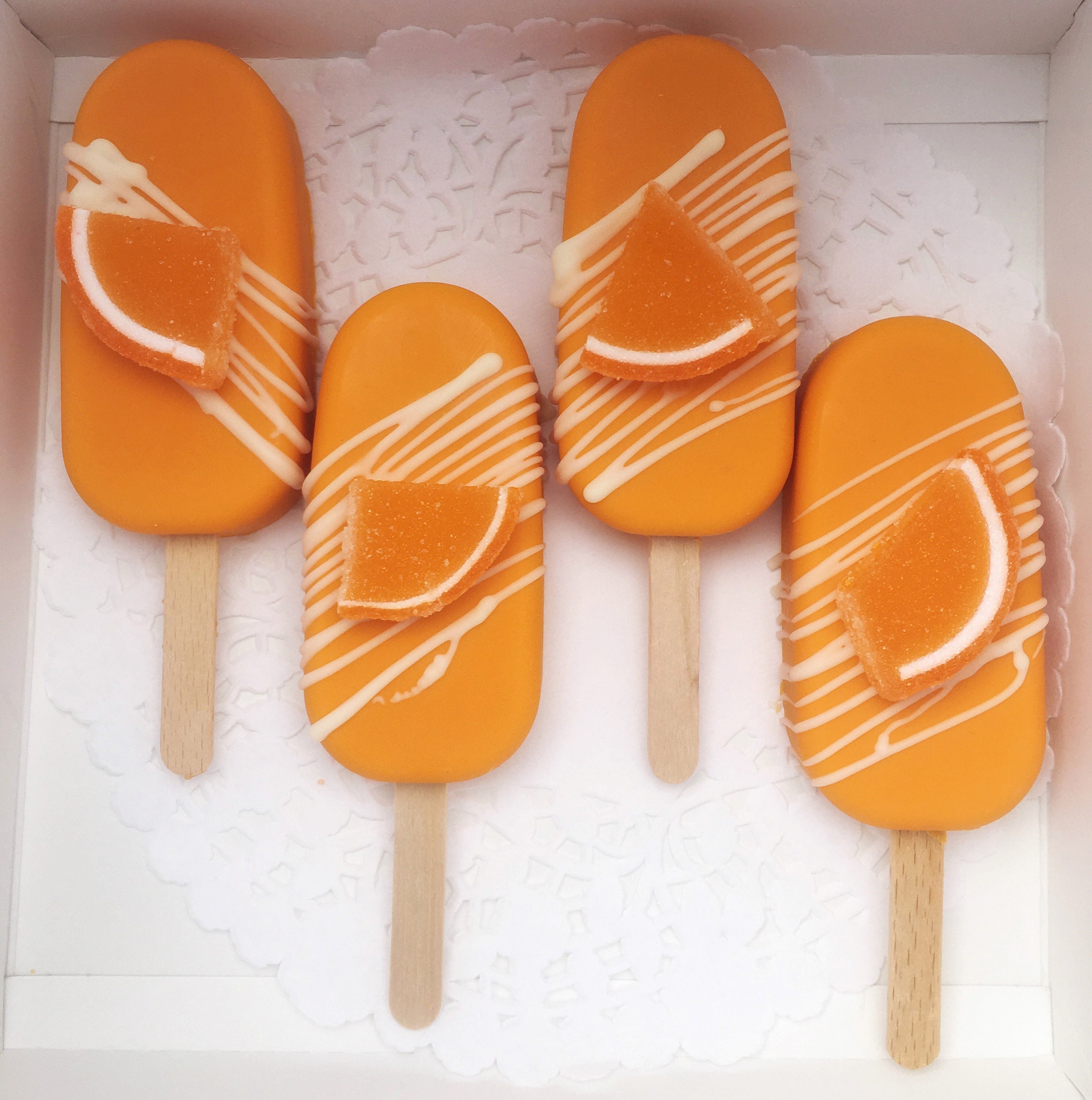 Orange Dreamsicle cakesicle Mini magnum Etsy.de
