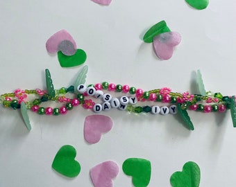 Poison Ivy/Daisy bracelet