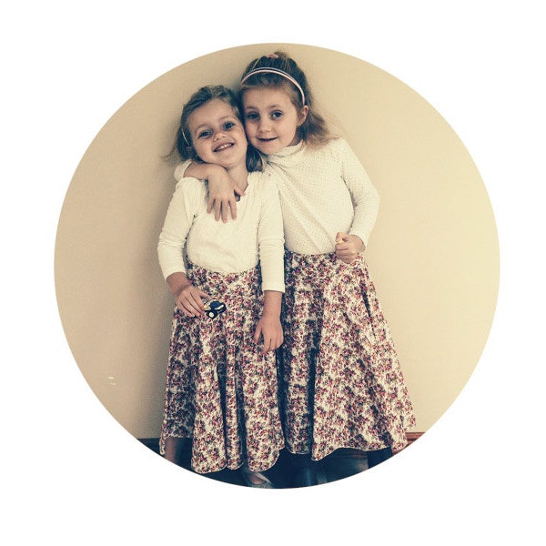 Girls Circle Skirt Etsy