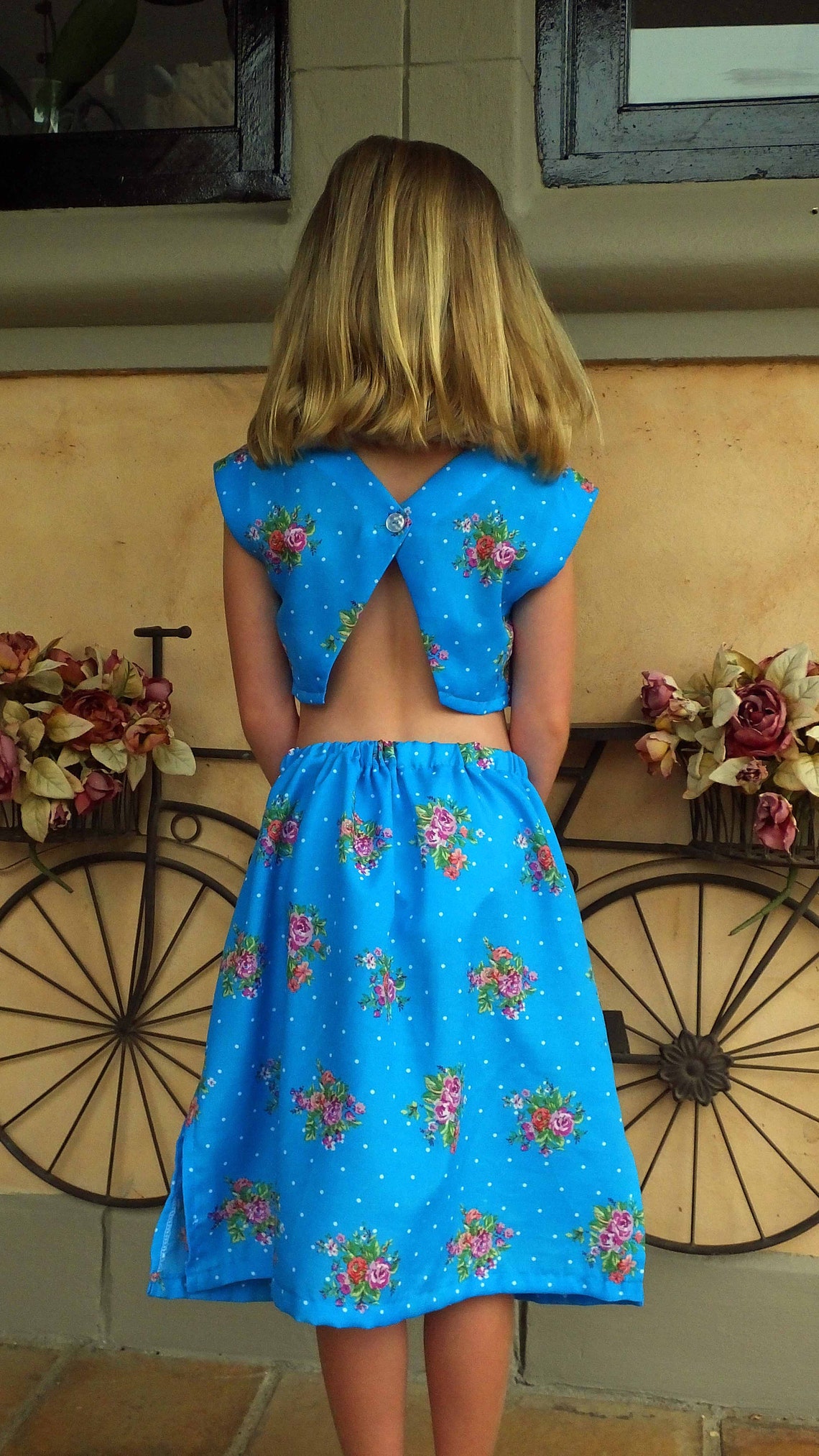 Best little Girls Summer fashion Crop Top and Pullon Skirt Etsy