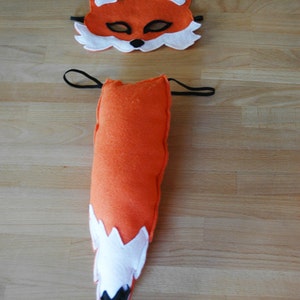 Fox Mask and Tail Set, Halloween costume, Children's costume image 2