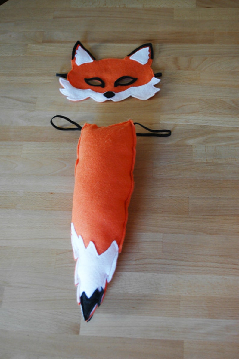 Fox Mask and Tail Set, Halloween costume, Children's costume image 2