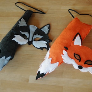 Fox Mask and Tail Set, Halloween costume, Children's costume image 1