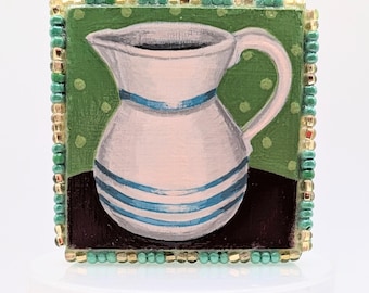 Original Acrylic Mini-Painting: Pitcher
