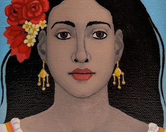 Original Acrylic Painting: Flor