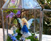 Last Chance LIQUIDATION SALE - The Gazing Ball Incident - A Fairy and her Mischevious Dragon