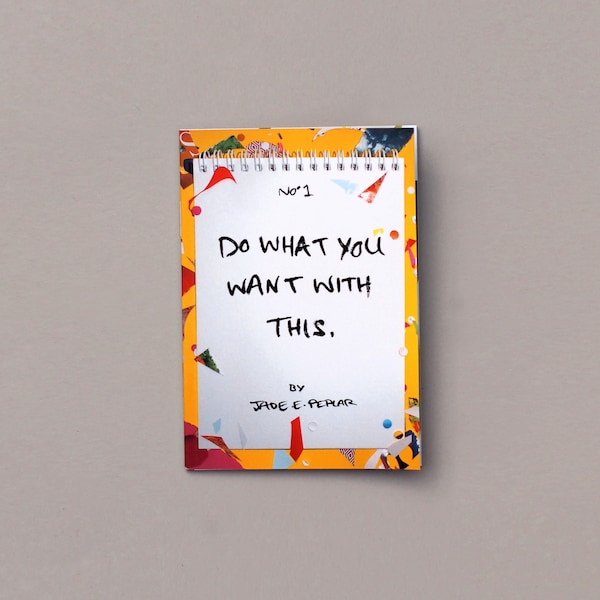 Do What You Want With This Zine | Collage, draw, messy sketchbook fill-in comic activity zine