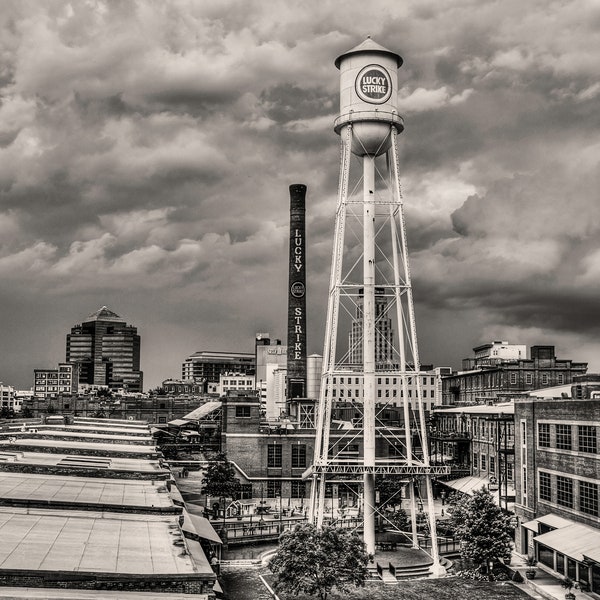 American Tobacco Campus in Black and White I Durham North Carolina Photography