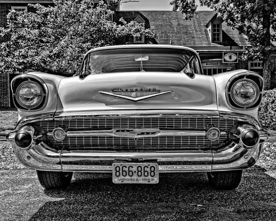 Photograph Vintage Chevrolet Auto Repair Shop 11x14
