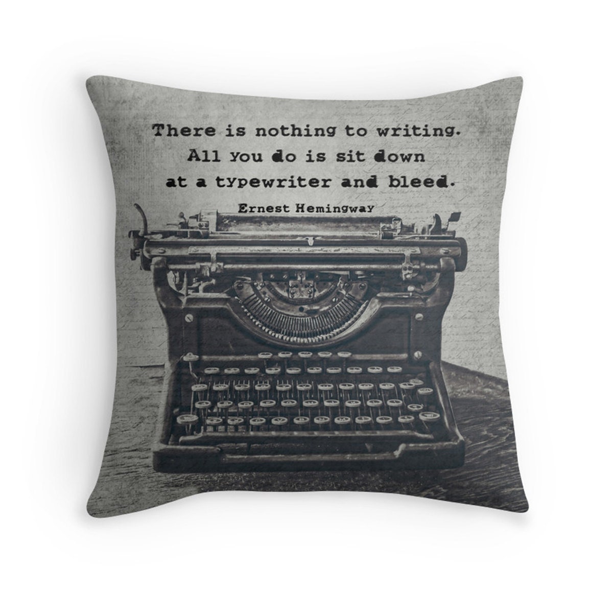 Typewriter Photo Pillow Cover Vintage Typewriter Decor Etsy