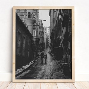 Winter Walk in Istanbul I Turkey Photography I Black and White