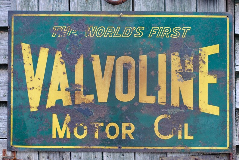 Vintage Valvoline Oil Sign | Etsy