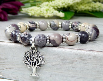 Tree of Life Bracelet, Tree of Life Jewelry, Gemstone Bracelet, Tree Jewelry, Bracelet with Tree, Nature Jewelry, Nature Bracelet