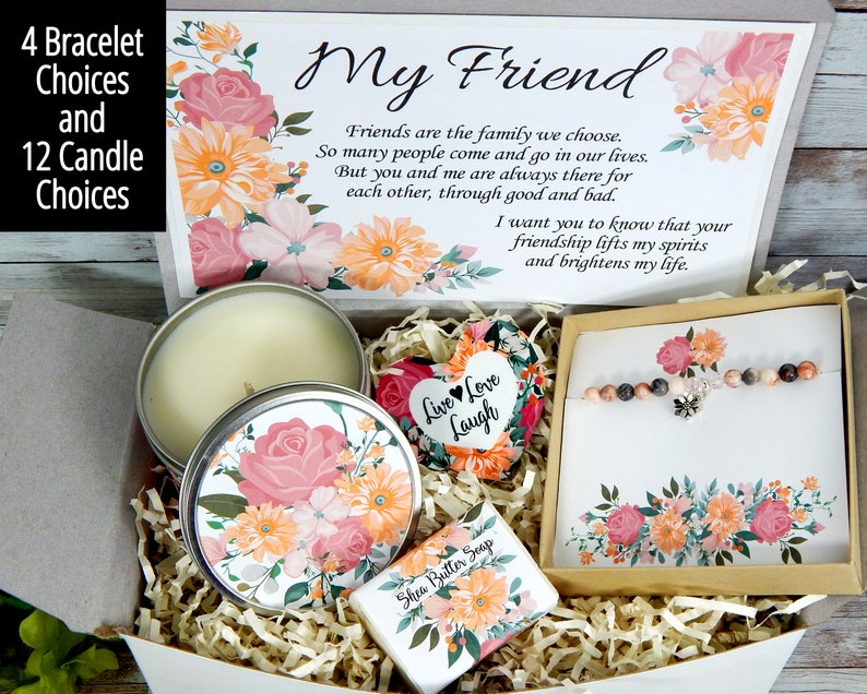 Friendship Gift Basket to Send Birthday Gift for Friend Etsy