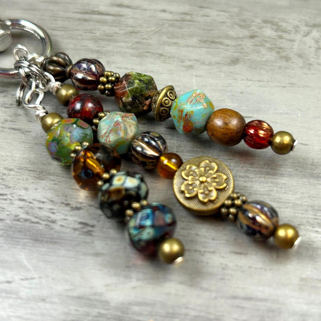 Sun Moon Star Keychain Y2k Aesthetic Boho Hippie Jamaica