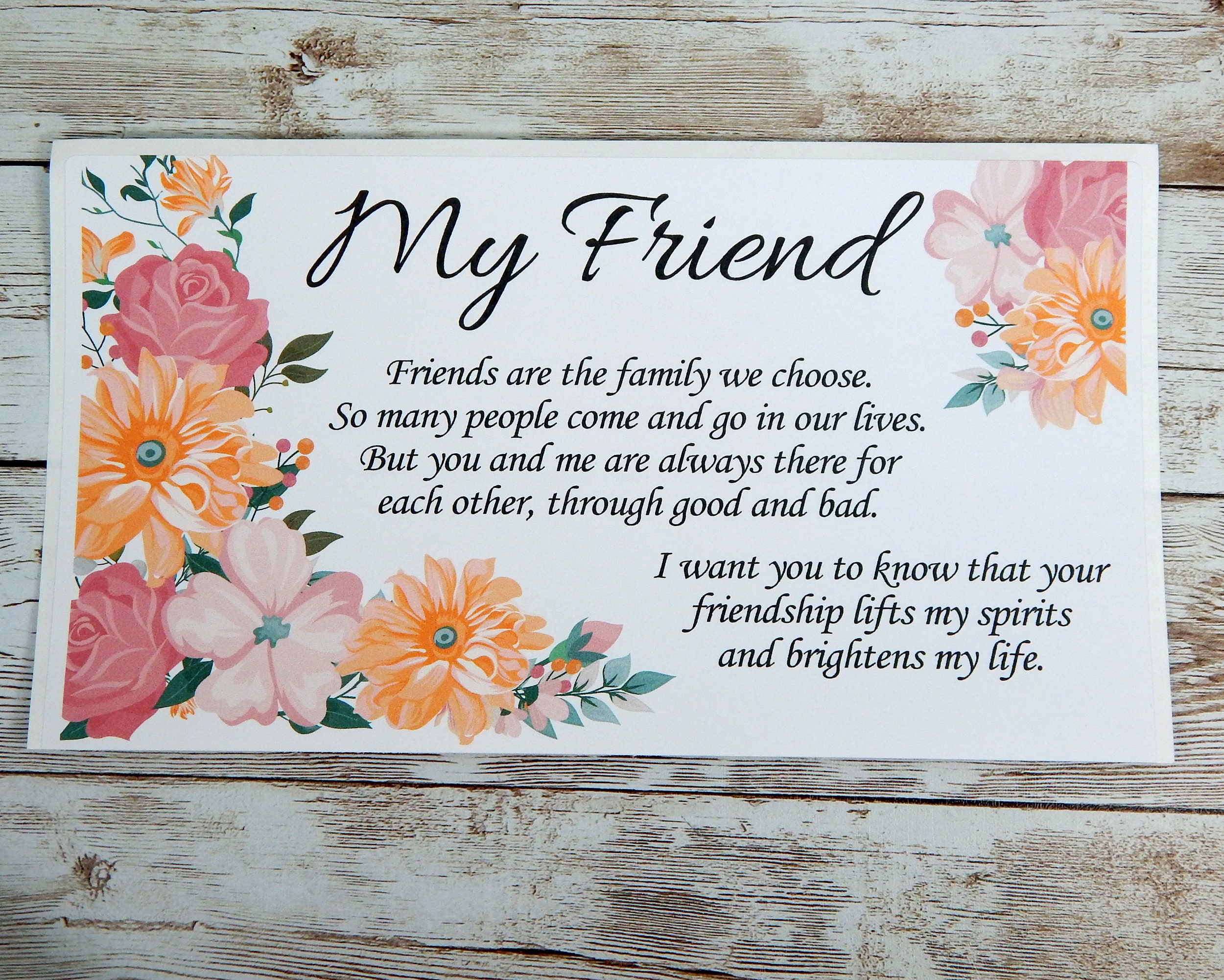 Friendship Gift Basket to Send Birthday Gift for Friend Etsy