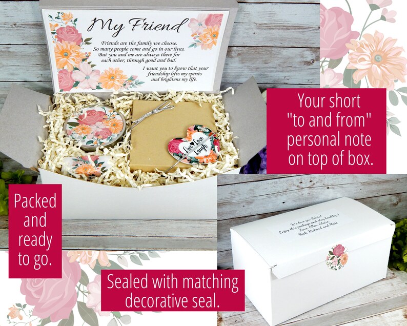 Friendship Gift Basket to Send Birthday Gift for Friend Etsy