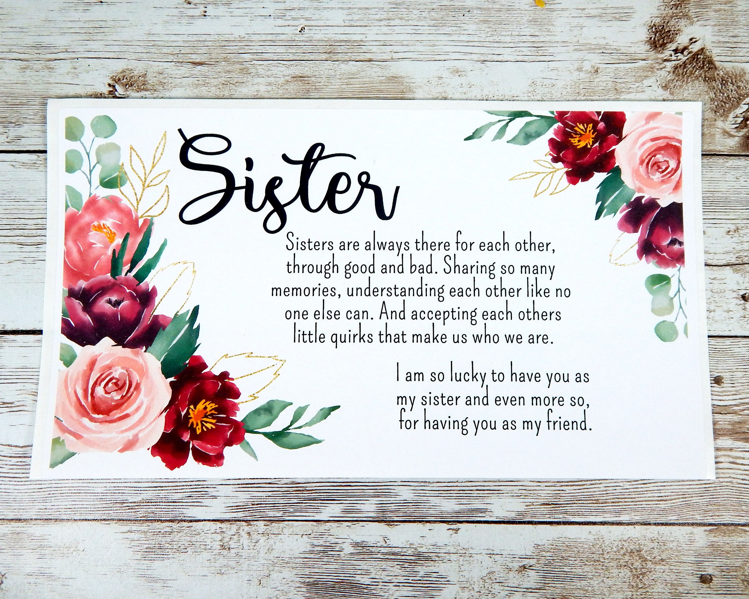 Gift for Sister With Meaningful Message Care Package for Etsy