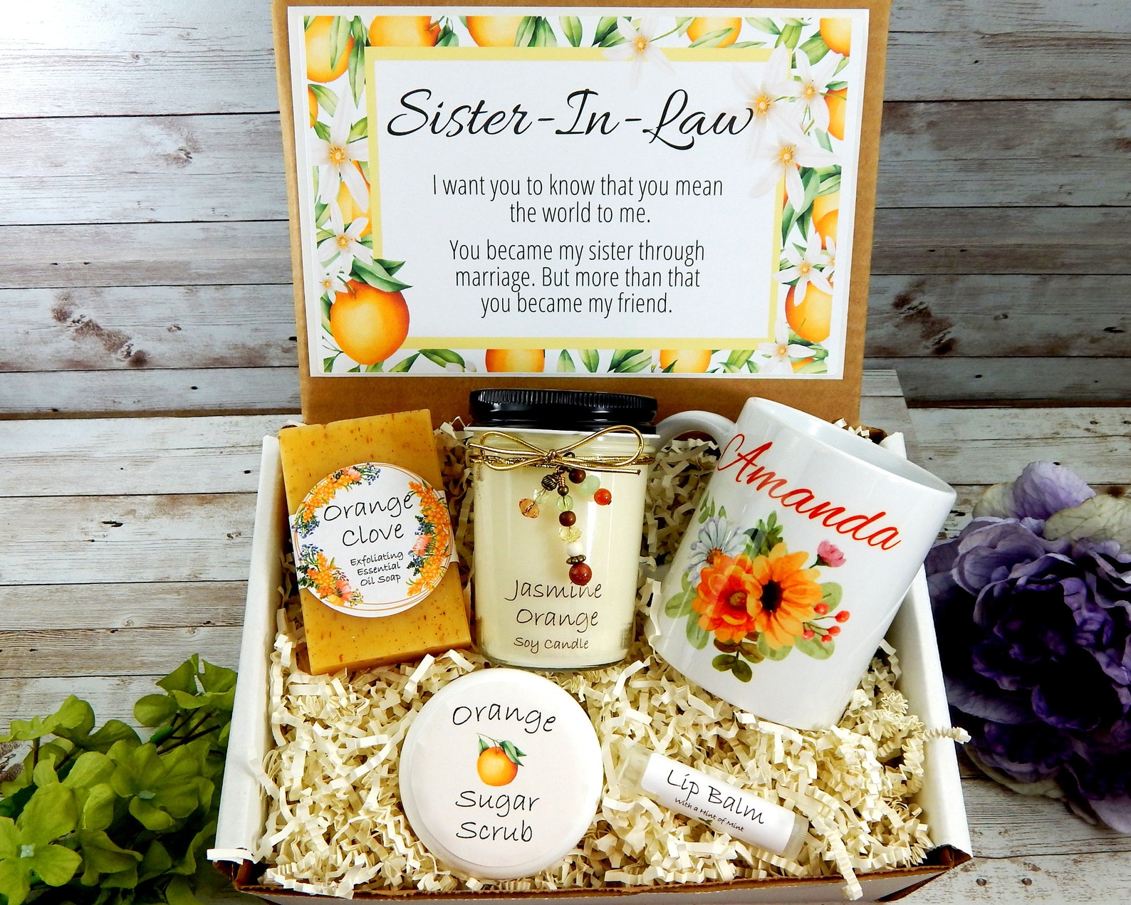 Birthday Gift for Sister In Law Spa Gift Basket for Sister Etsy
