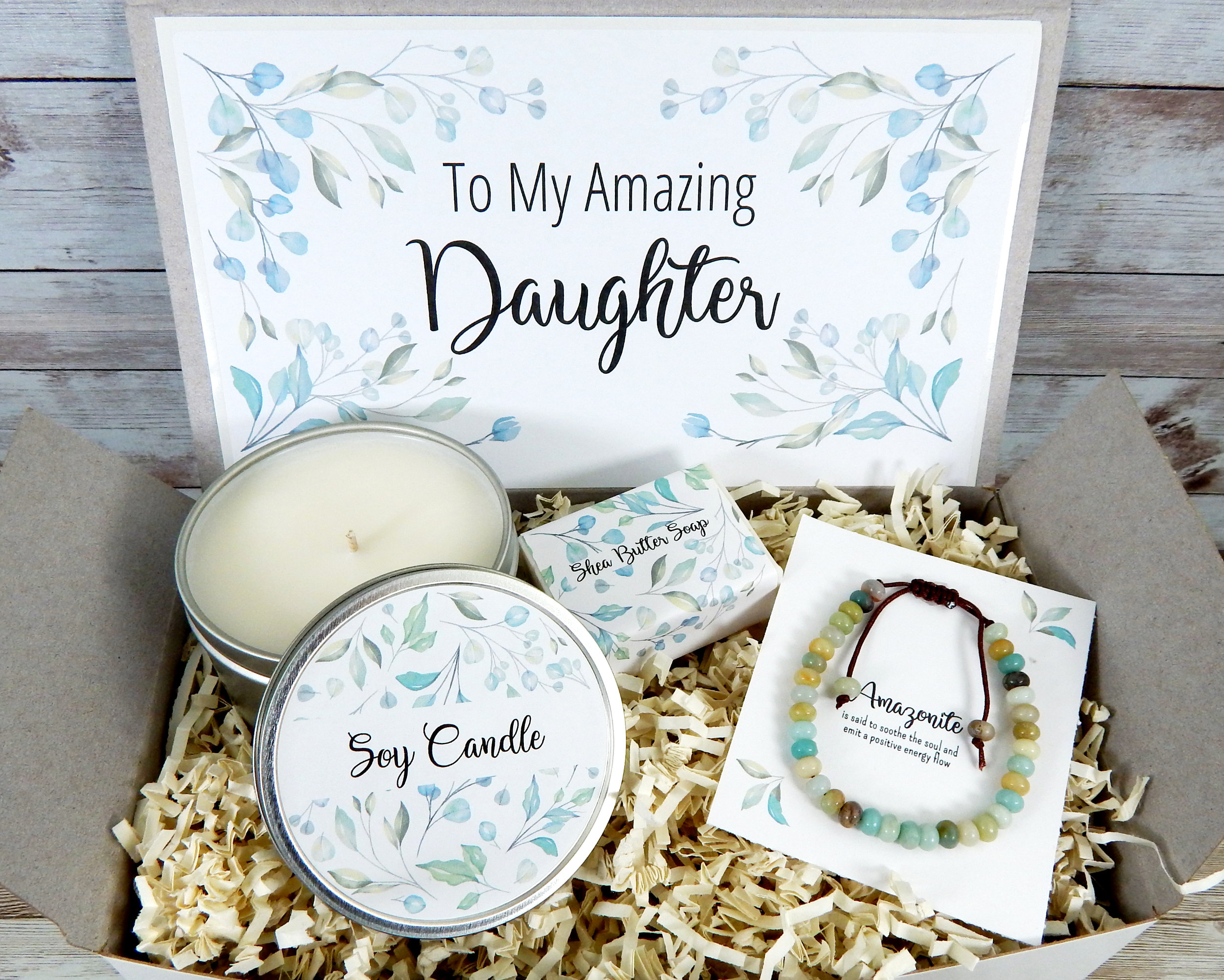 Daughter Gift Basket Daughter Care Package with Amazonite Etsy