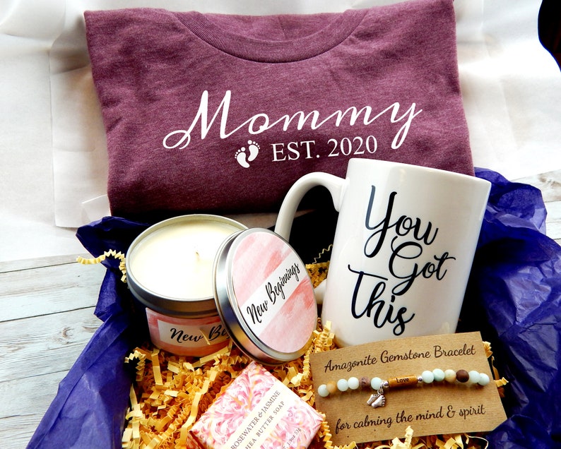 New Mom Gift Basket Gift For New Mom Mommy Est. 2020 image 0