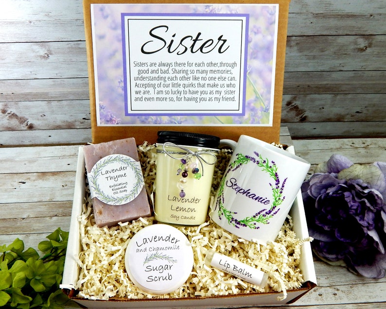 Gift for Sister Sister Gift Basket Spa Gift Basket for Etsy