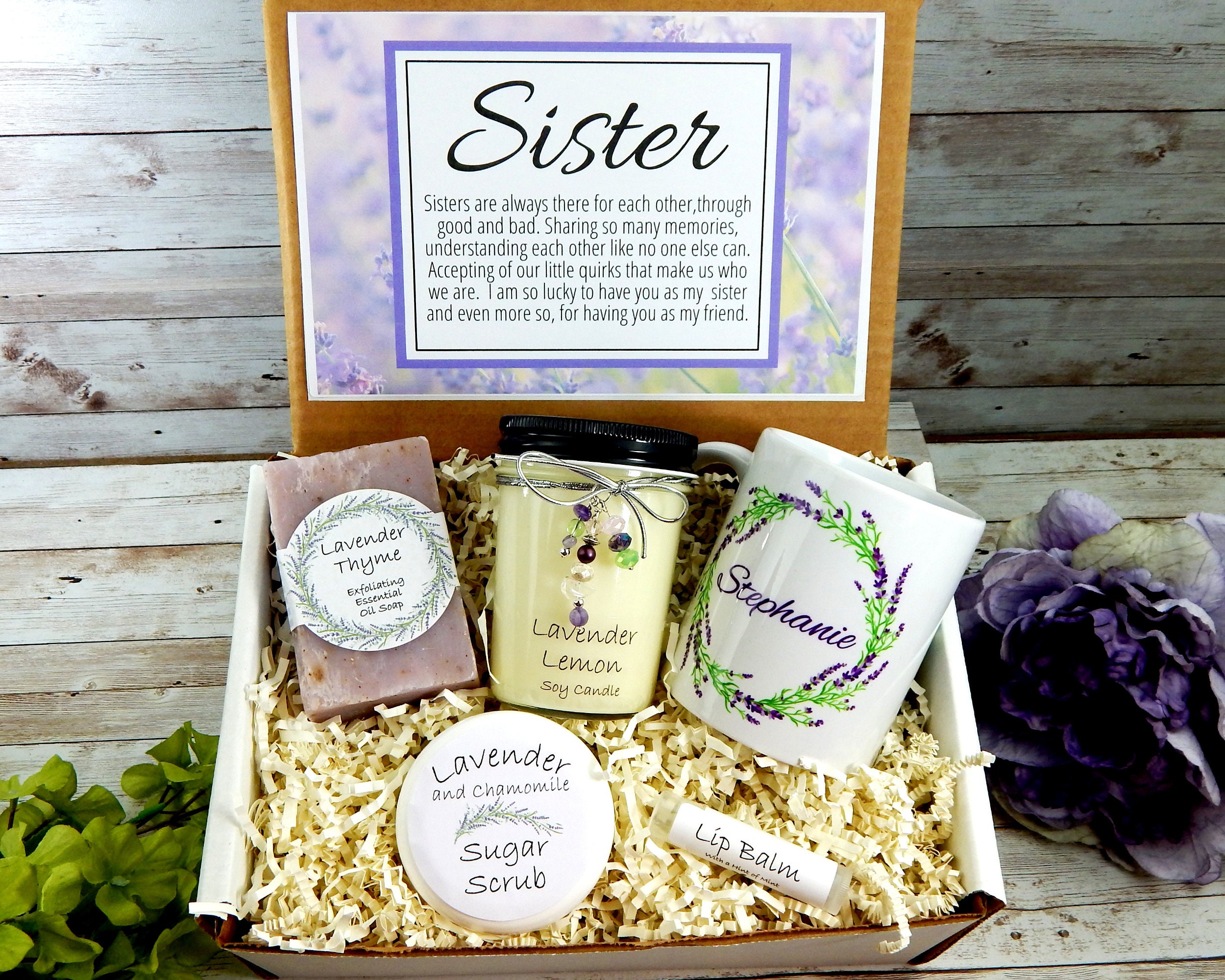 Gift for Sister Sister Gift Basket Spa Gift Basket for Etsy