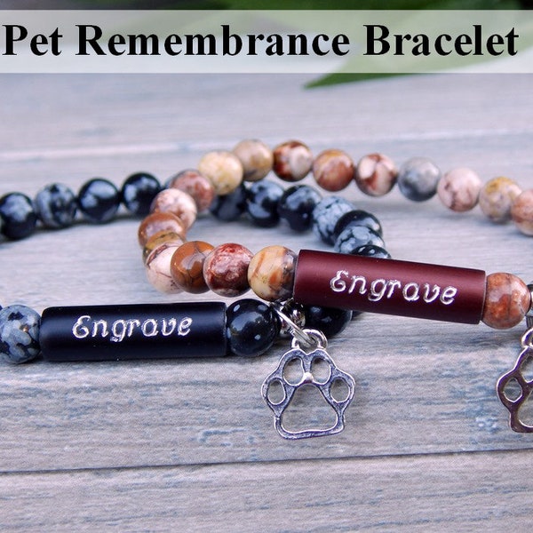 Pet Memorial Jewelry, Pet Remembrance Bracelet, Pet Memorial Bracelet, Pet Remembrance Jewelry, Dog Memorial Jewelry, Cat Memorial Jewelry