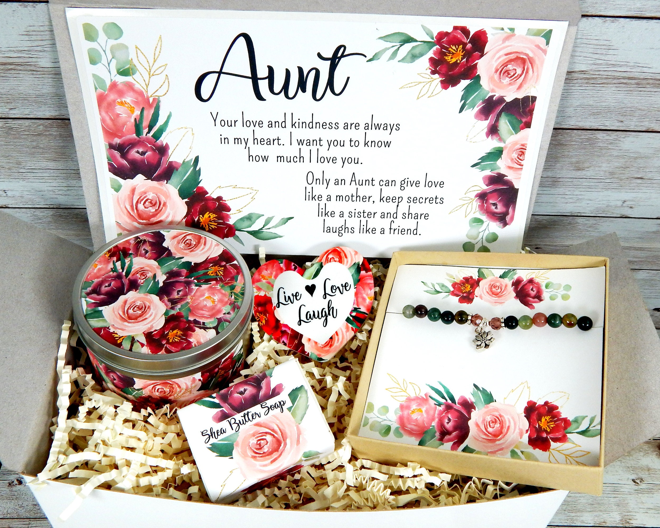 Best Aunt Gift Gift for Aunt with Meaningful Message Care Etsy