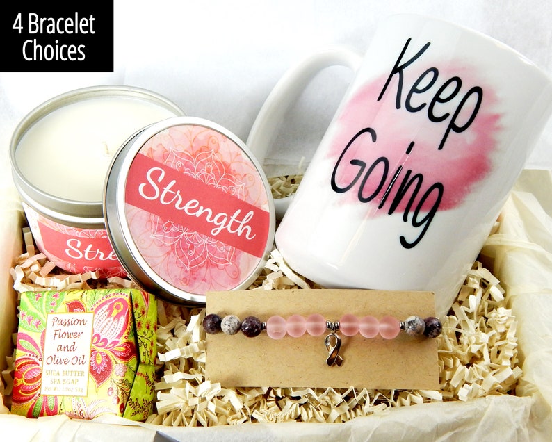 Breast Cancer Gift Basket Encouragement Gift Box Etsy