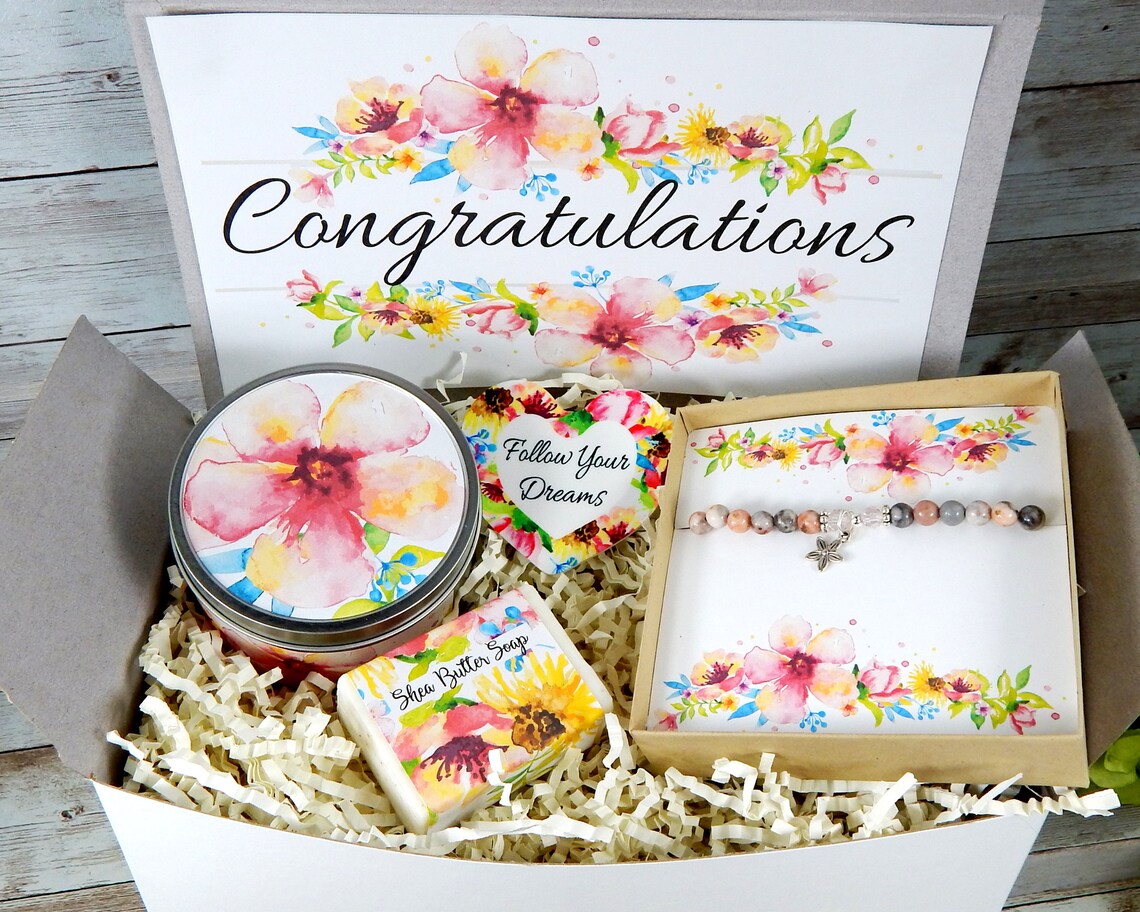 Congratulations Gift Basket Congrats Gift Box New Job Gift Etsy