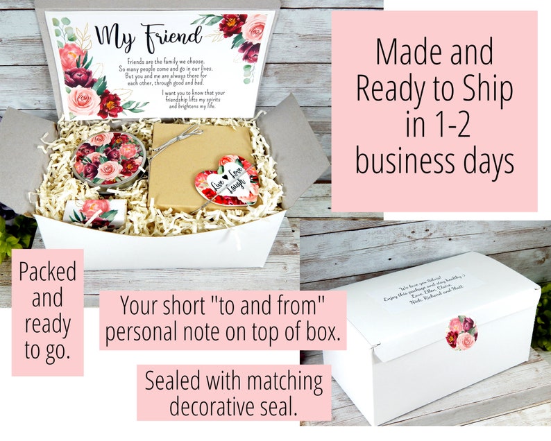 Gifts to Send to Best Friend Friendship Gift Basket for Etsy