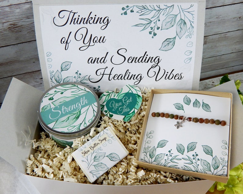 Healing Vibes Gift Box Get Well Gift Basket Sending Etsy