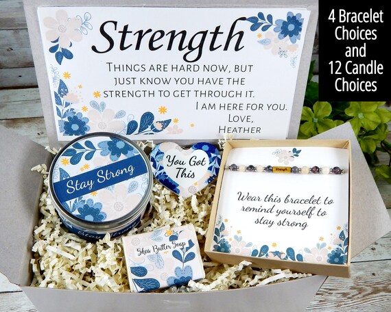 Buy Strength Gifts Jewelry for Strength Stay Strong Gift Box for Hard  Times, Illness, Difficult Times, Encouragement Gifts for Women Online in  India 