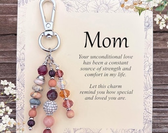 Mom Purse Charm Card, Meaningful Gift from Daughter, Mother’s Day Gift, Birthday, Christmas Sentimental Present for Mom