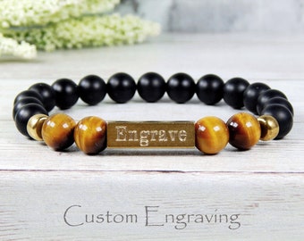 Personalized Jewelry for Men, Mens Bracelet, Engraved Jewelry, Personalized Bracelet, Engraving, Custom Bracelet, Personalized Gift