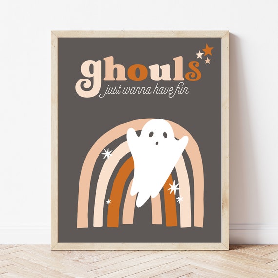 Halloween Print - Ghouls Just Wanna Have Fun - Printable File - Instant Download Il_570xn