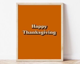 Thanksgiving Print - Instant Download