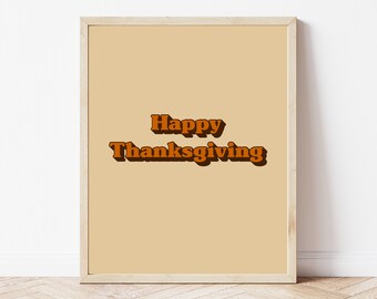 Thanksgiving Print - Instant Download