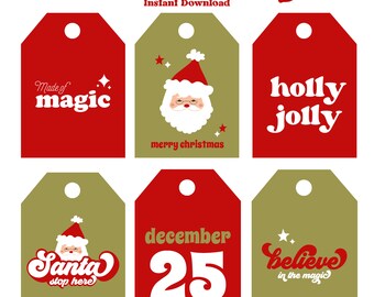 Christmas Tags - Instant Download