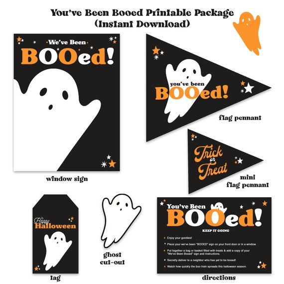 You've Been BOOed Printable Package - Instant Download Il_570xn